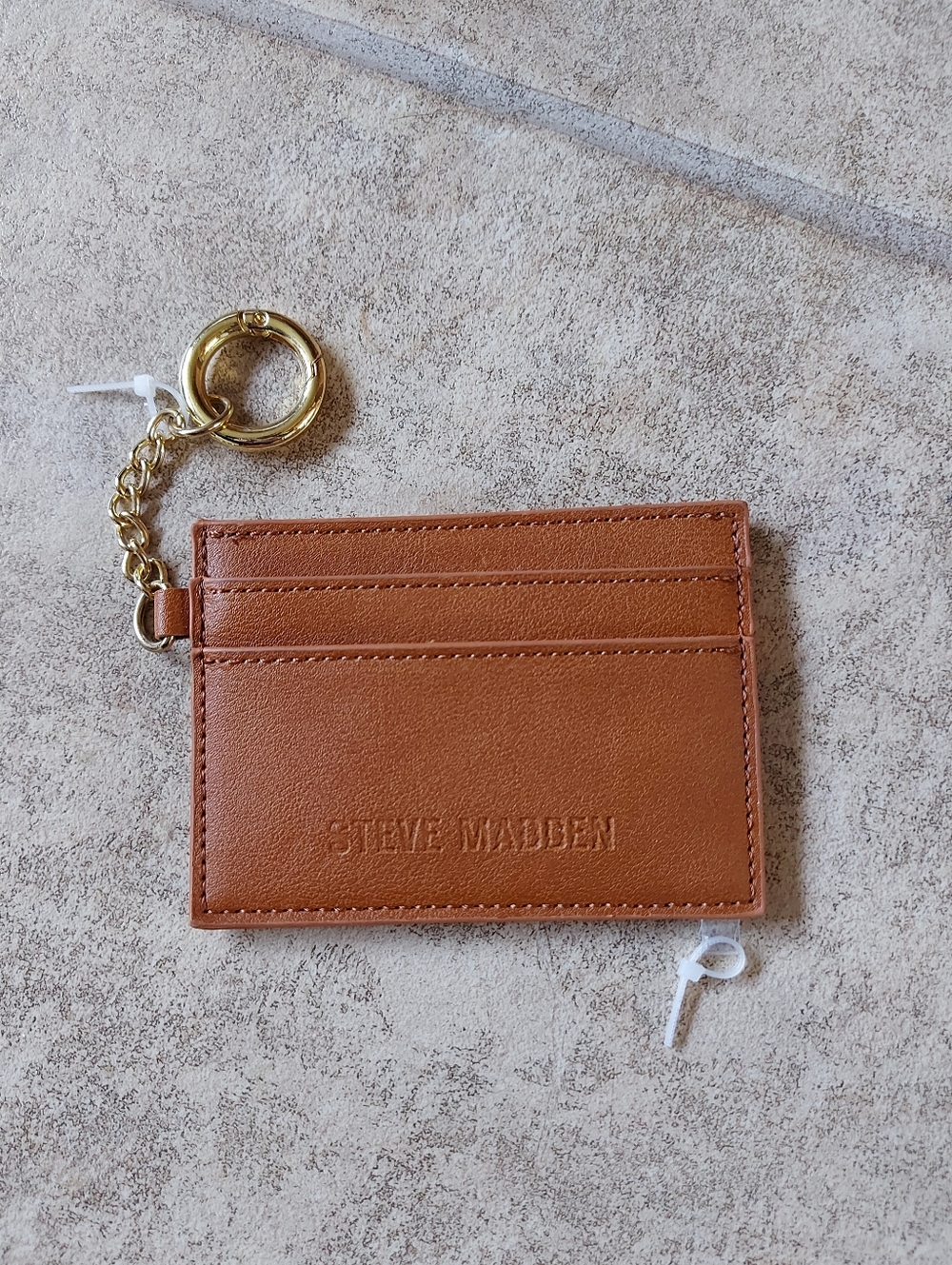 Steve Madden Tan Color Cardholder Wallet Keyring (Cant Ship Until May 16th)